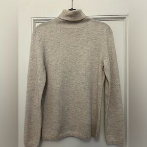 John Lewis Cashmere Turtleneck Sweater Grey size medium 10